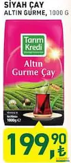 TARIM KREDİ SİYAH ÇAY ALTIN GURME 1000 G indirimli fiyat TARIM KREDİ SİYAH ÇAY ALTIN GURME 1000 G fiyat ve kampanya bilgisi